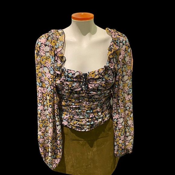 🆕Free People Mabel Printed Blouse - Picture 3 of 13